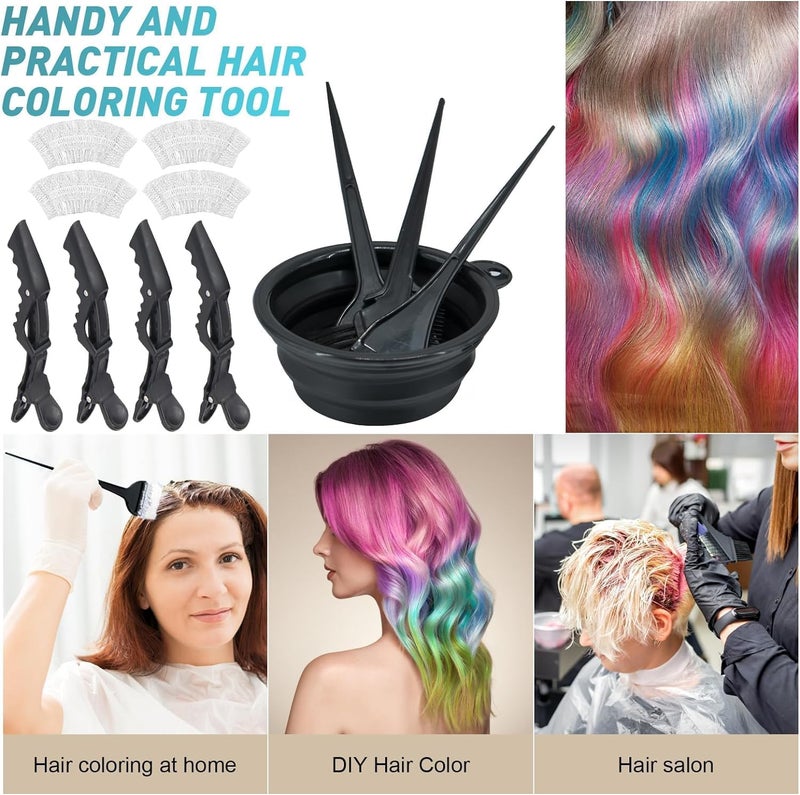 Xarchy 12 Pcs Professional Hair Bleach Kit Hair Coloring Products with Hair Dye Brush, Hair Color Bowl, Earmuffs, Hair Clips for Salon Hair Dye, Hair Color at Home, Hair Bleaching - Image 4